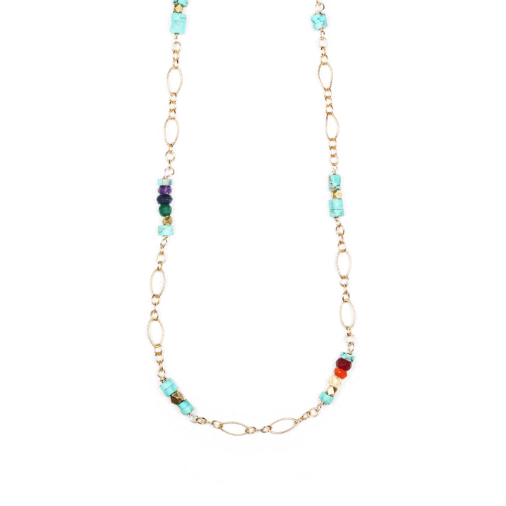 Rainbow-Large-Filigree-Layering-Necklace Bloom Jewelry Over the Rainbow Collection