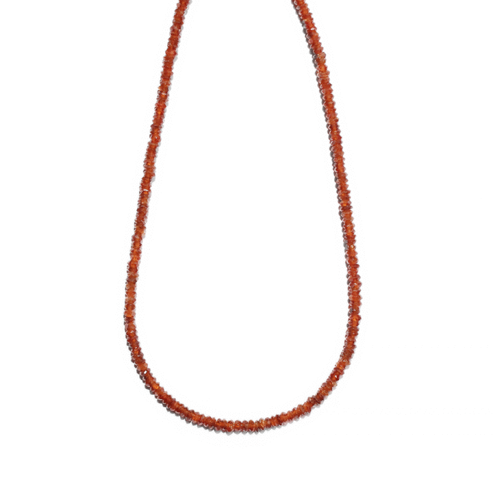 Hessonite Handcrafted Strung Gemstone Choker | Bloom Jewelry