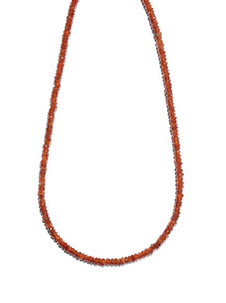 Hessonite Handcrafted Strung Gemstone Choker | Bloom Jewelry