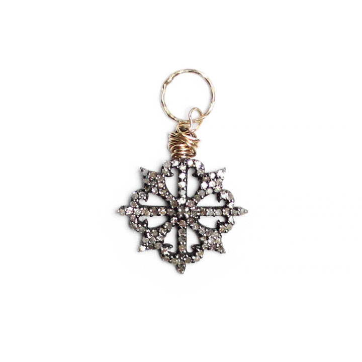 Pave Diamond Star Charm Pendant | Bloom Jewelry Handcrafted Demi Fine Jewelry