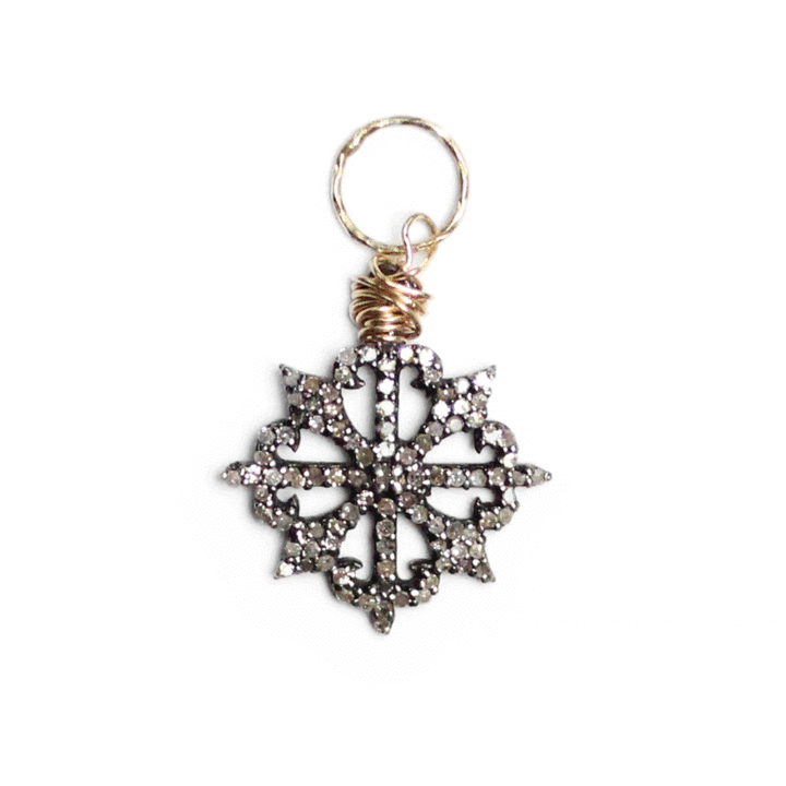 Pave Diamond Star Charm Pendant | Bloom Jewelry Handcrafted Demi Fine Jewelry