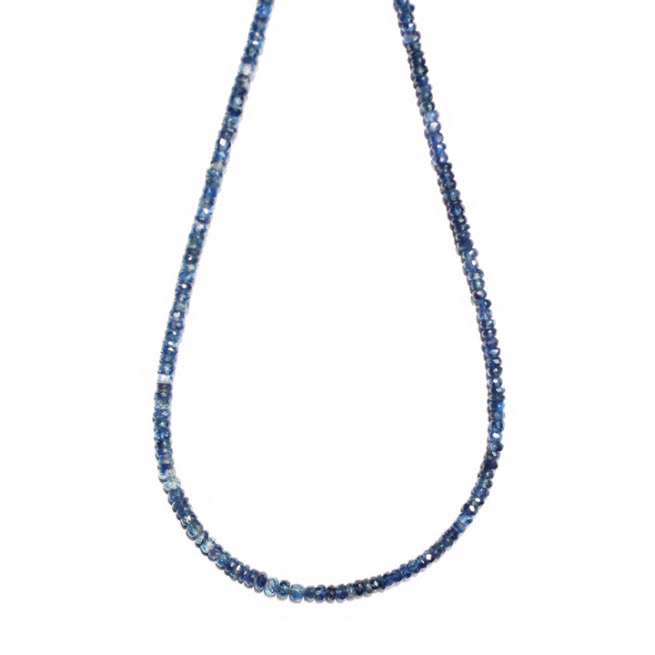 Blue Kyanite Hand Strung Choker Necklace