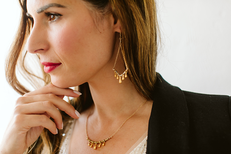 Glistening in Gold Jewelry handcrafted in Denver, CO