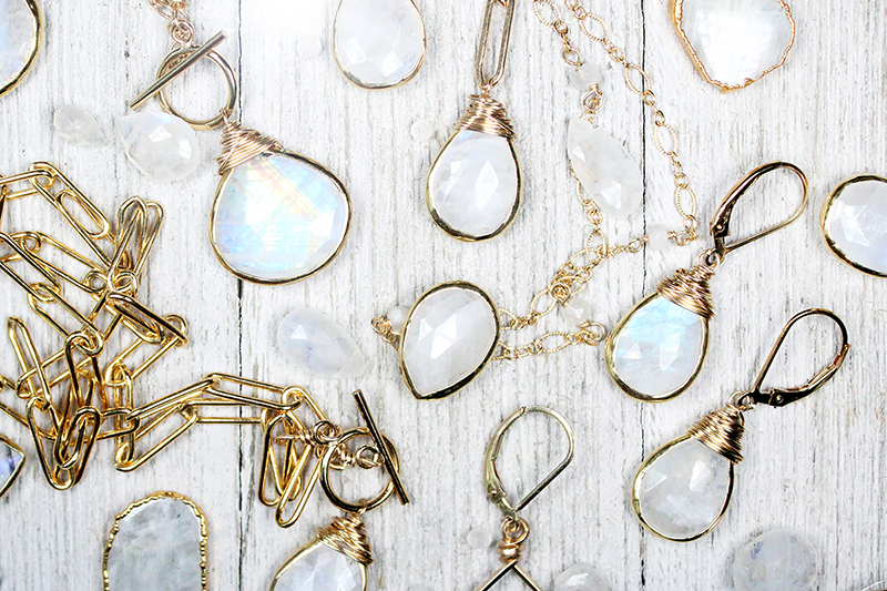Handcrafted White Moonstone Jewelry Made in USA