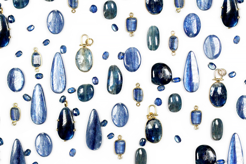 Kyanite Gemstone Jewelry Made in Denver, CO Bloom Jewelry