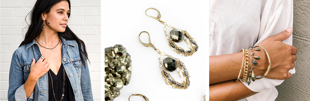 Handcrafted Pyrite Fine Jewelry | Bloom Jewelry