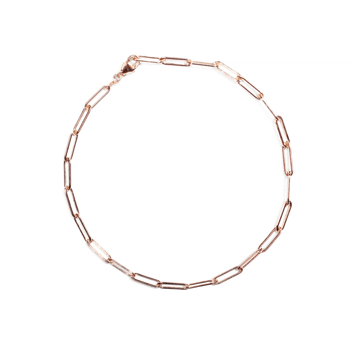 ose Gold Paperclip Signature Bracelet