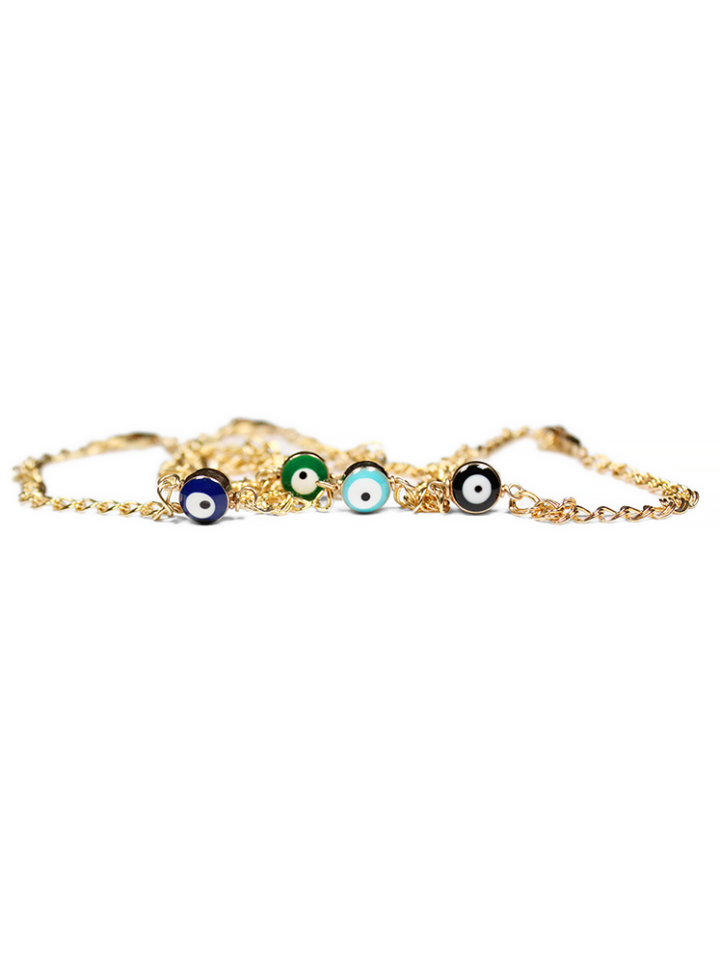 Evil Eye Curb Bracelets Handcrafted in Denver, CO