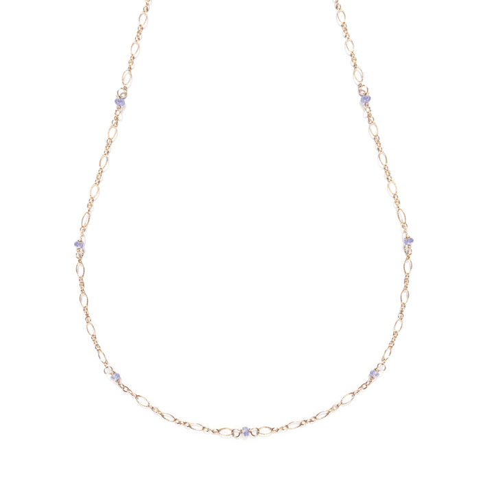 Tanzanite Filigree Layering Necklace Handcrafted Jewelry