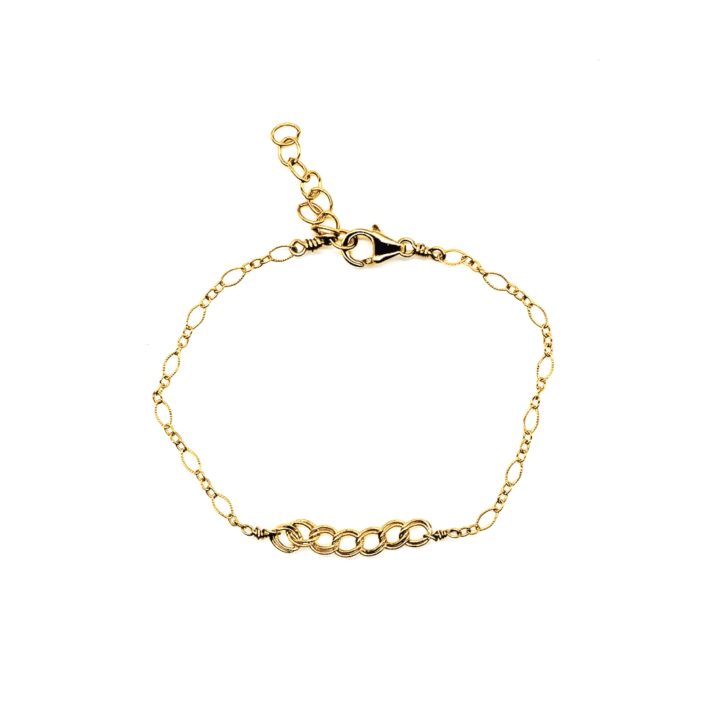 Curb Filigree Gold Anklet - Bloom Jewelry Handcrafted Jewelry