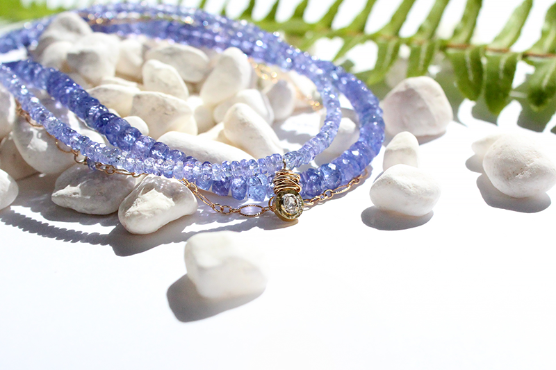 Tanzanite Blue Chalcedony Handcrafted Jewelry | Very Peri Collection