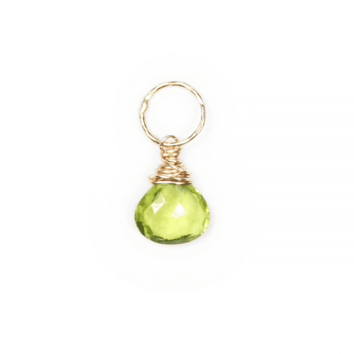 Peridot August Birthstone Gemstone Charm Bloom Jewelry Handcrafted in Denver, CO