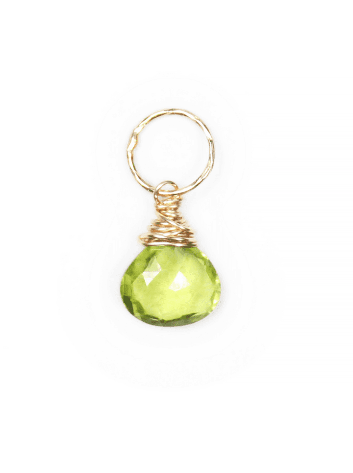 Peridot August Birthstone Gemstone Charm Bloom Jewelry Handcrafted in Denver, CO