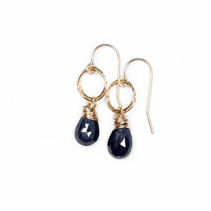 Sapphire Stardust Drop Earrings | Bloom Jewelry Handcrafted in Denver, CO