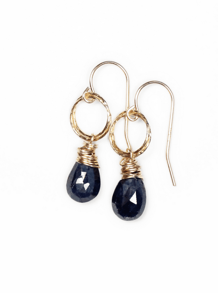 Sapphire Stardust Drop Earrings | Bloom Jewelry Handcrafted in Denver, CO