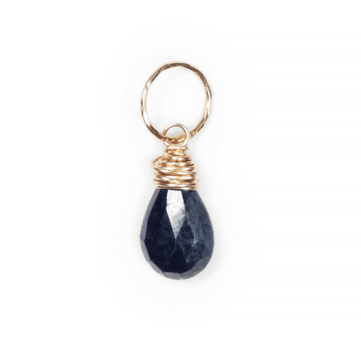 Sapphire Birthstone Charm | Bloom Jewelry Handcrafted Birthstone Jewelry