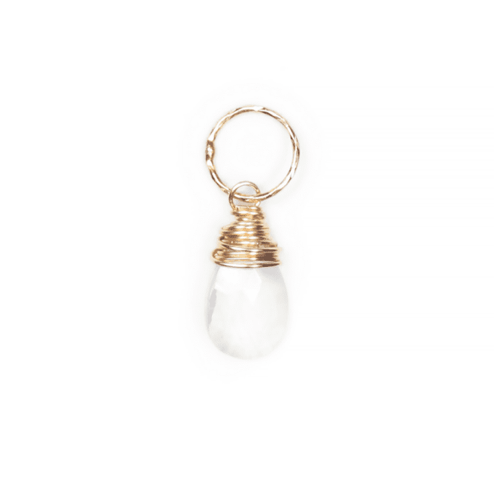 Rock Crystal Birthstone Charm