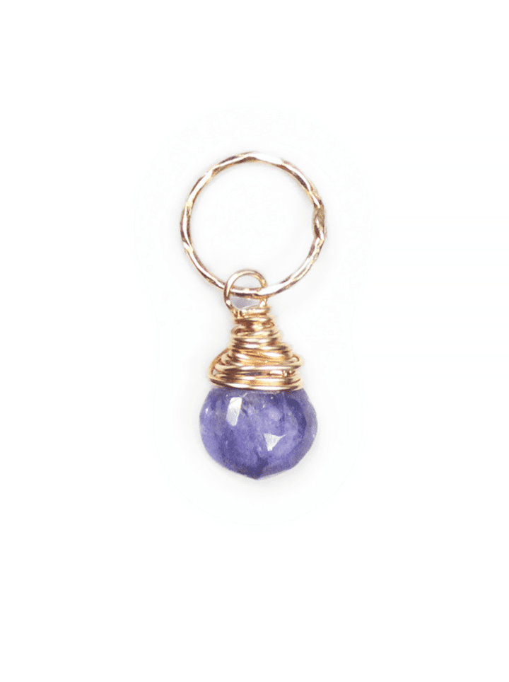 Tanzanite Birthstone Charm