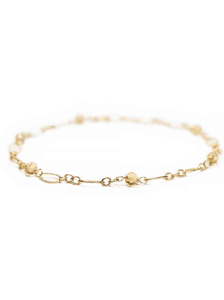 Citrine Gold Filigree Bracelet Bloom Jewelry