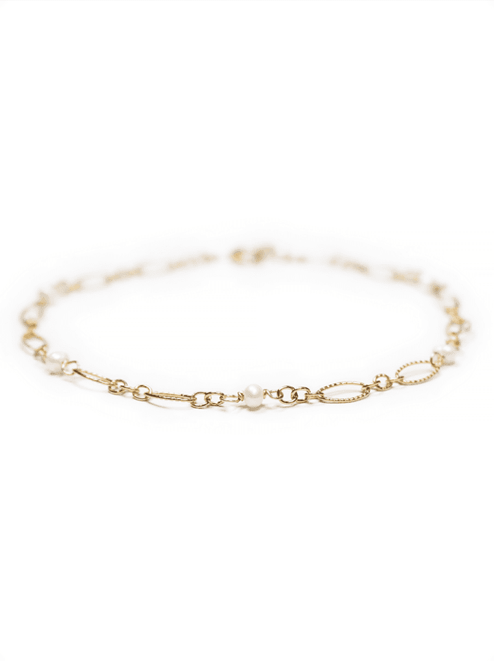 Pearl & Gold Filigree Bracelet