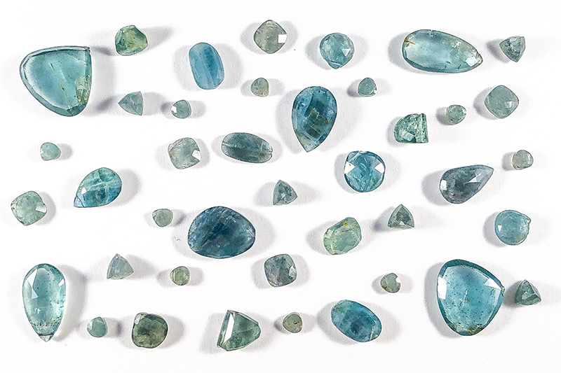 Moss Aquamarine Birthstone Jewelry Handcrafted in Denver, CO. | Bloom Jewelry