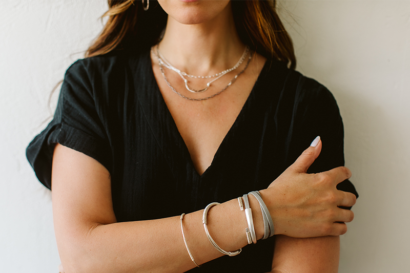 Silver Handcrafted Layering Set | Bloom Jewelry
