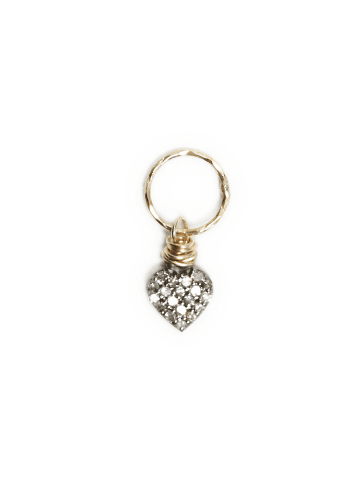 Heart Pavé Diamond Charm
