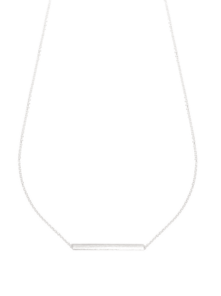 Silver Cylinder Deli Necklace