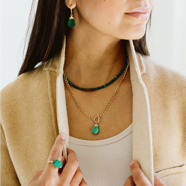 Malachite Wrap Ring - Image 2